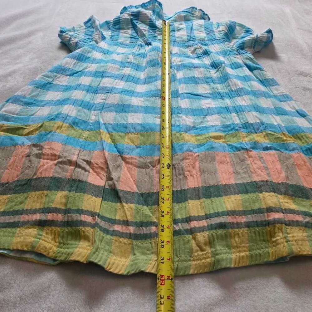 New MP Anthropologie Pilcro The Keira collared button-front mini plaid dress - Picture 10 of 11